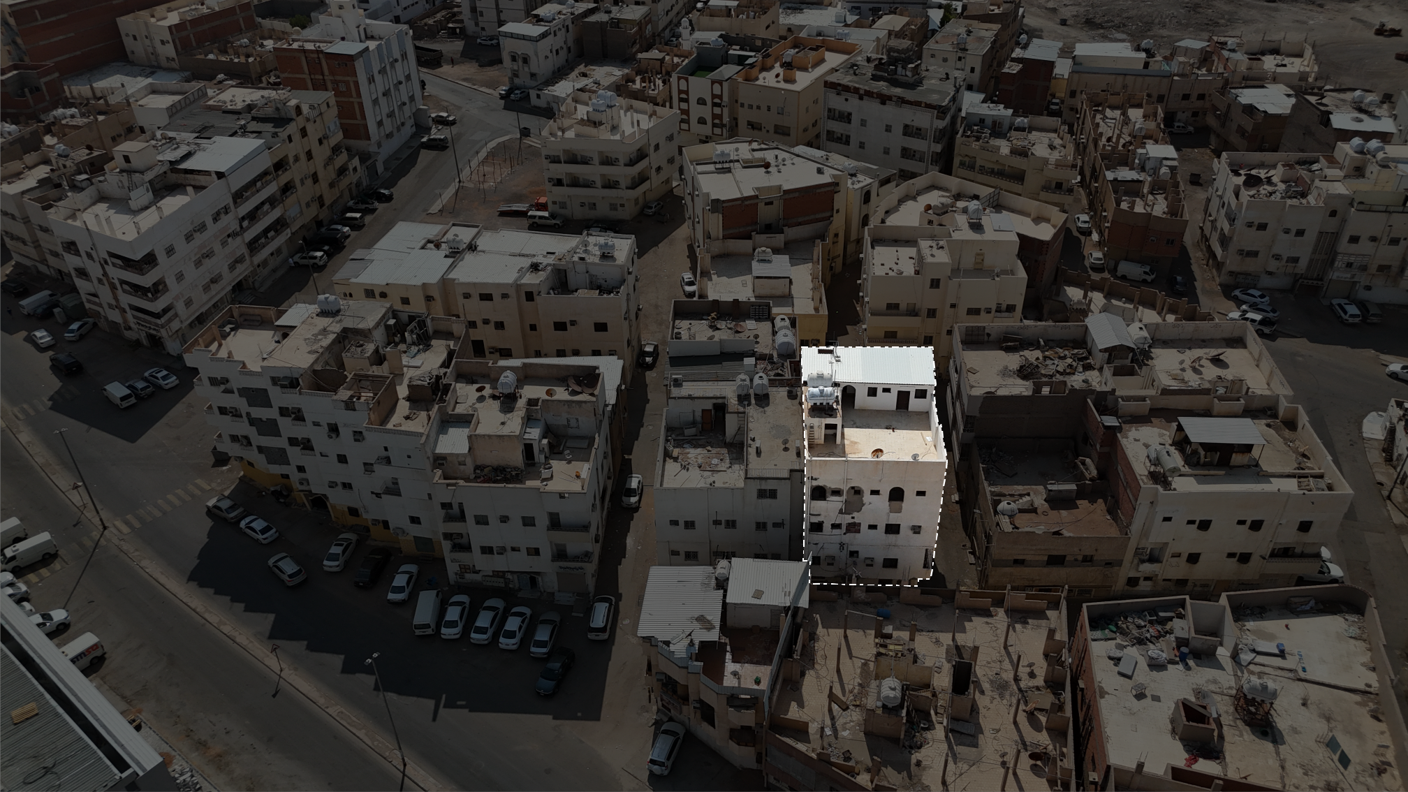 عمارة سكنية بحي الحرة الشرقية الشمالية