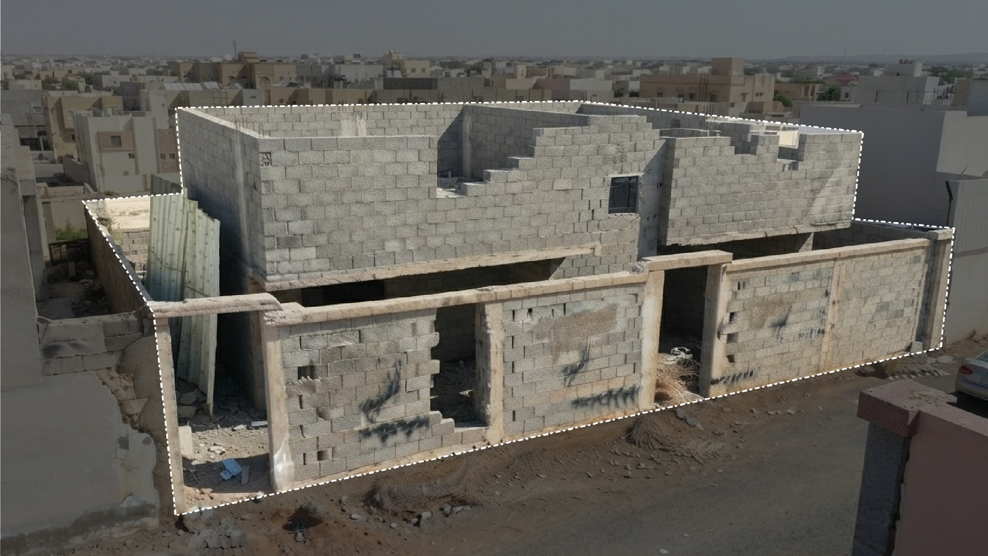 فيلا سكنية بحي الدفاع والطيران بغرب مطار المدينة